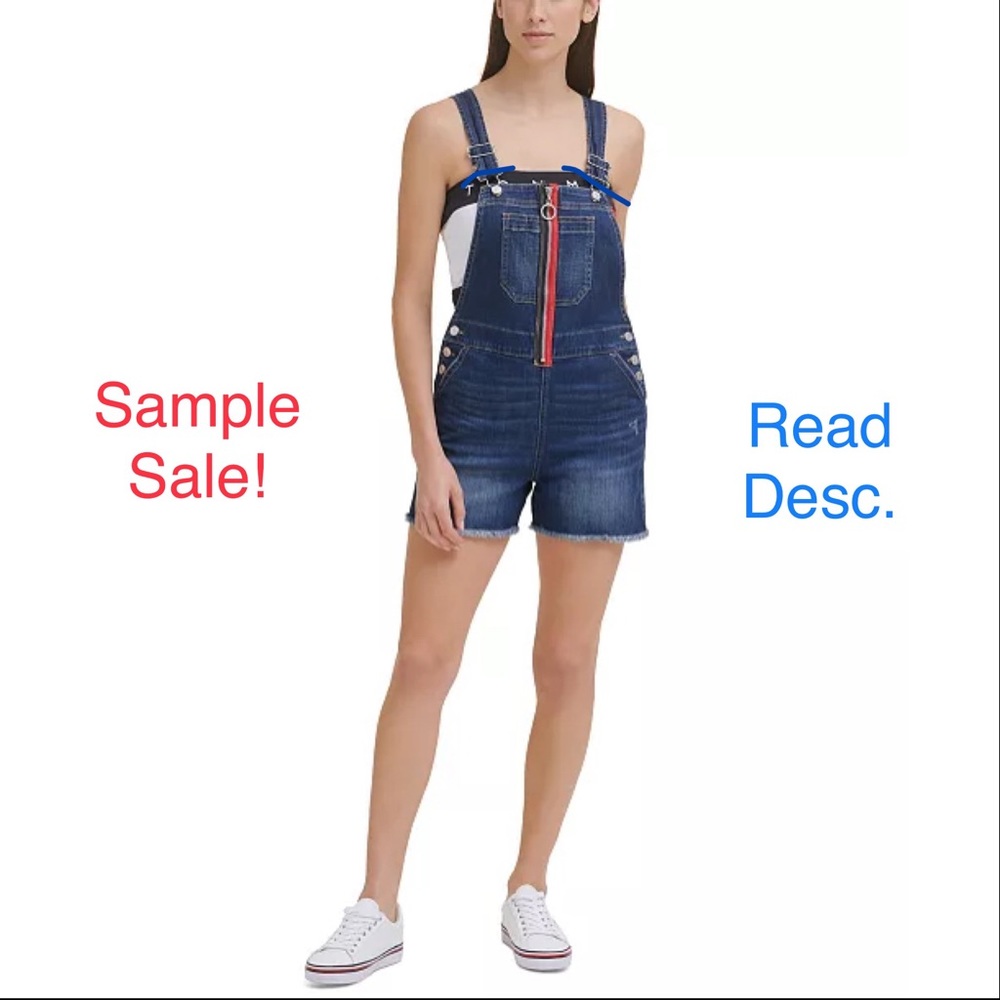 *SS* Tommy Jeans Zip Front Denim Overalls